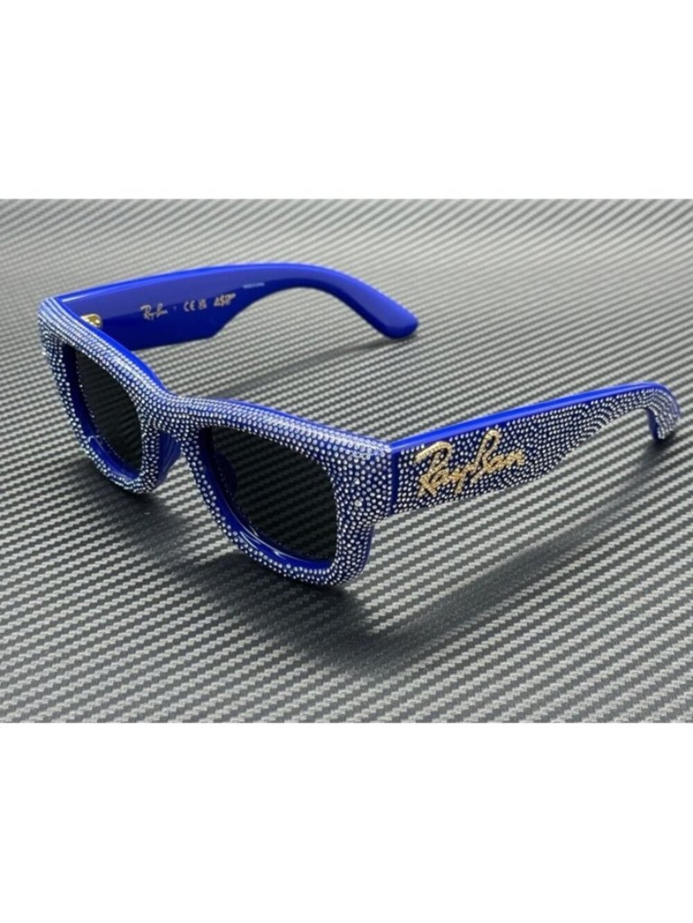 New Ray-Ban Men Blue Strass Sunglasses 47-23-145